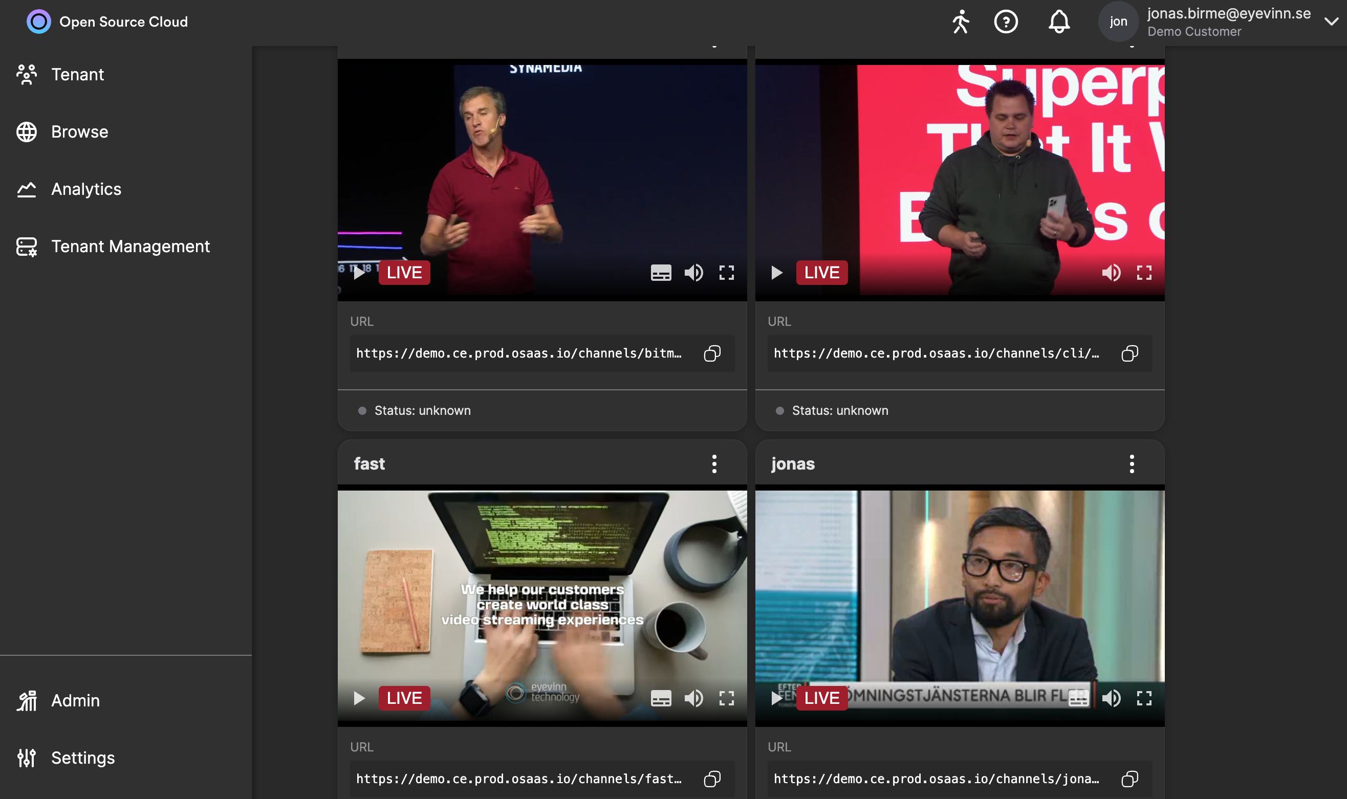 Linear channels done right with Eyevinn Open Source Cloud