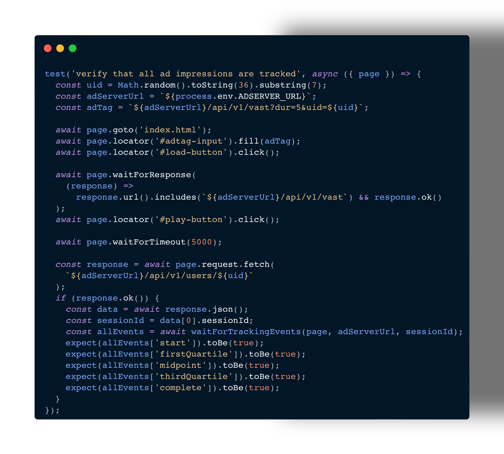 Playwright and Eyevinn Open Source Cloud to automate integration testing